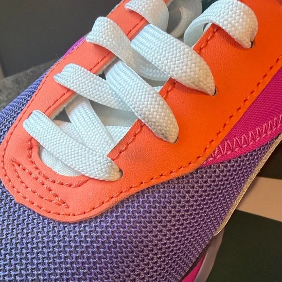 LIKE NEW Puma Women’s Colorblock Platform Sneakers - Purple/Pink/Teal/Coral - Picture 11 of 12